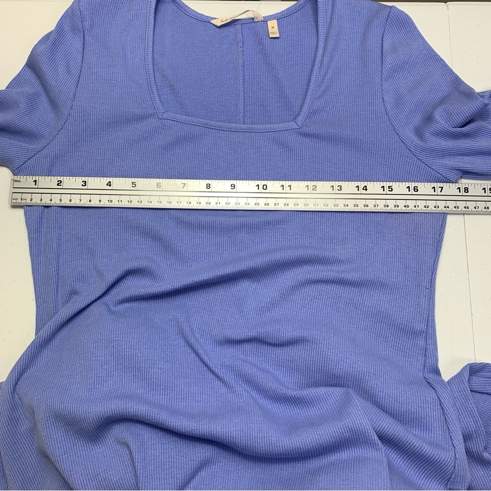 Soft Sorroundings Ribbed 3/4 sleeves Aria Dress in Persian Jewel—Medium - Picture 13 of 16
